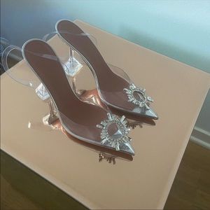 Amina muaddi aesthetic shoes.